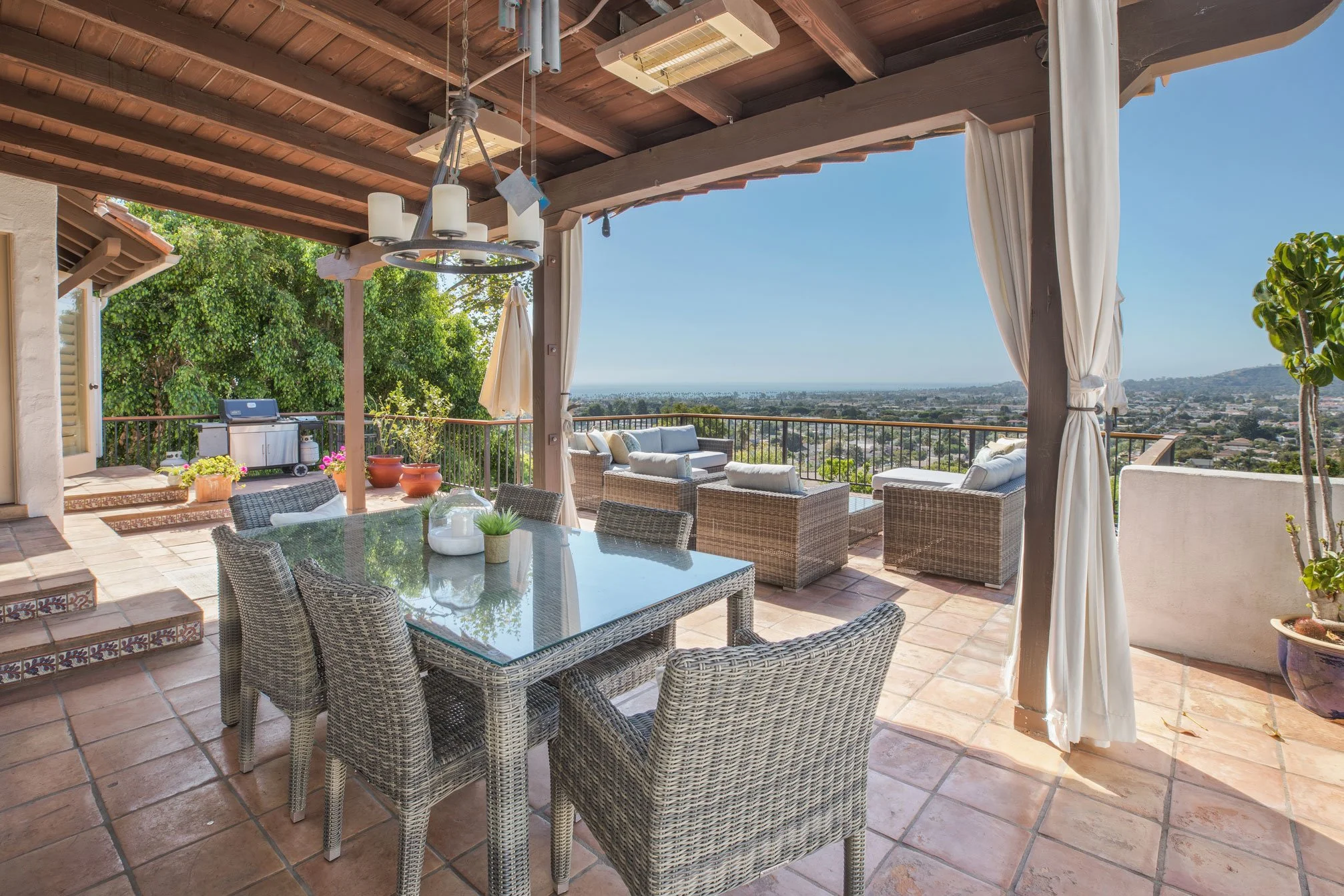 Ocean Outlook terrace overlooking Santa Barbara